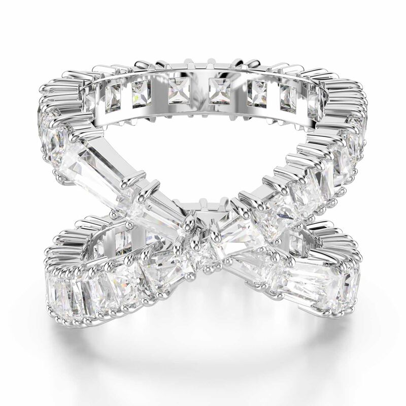 Swarovski Hyperbola Ring - Silver Tone 60 image number 0